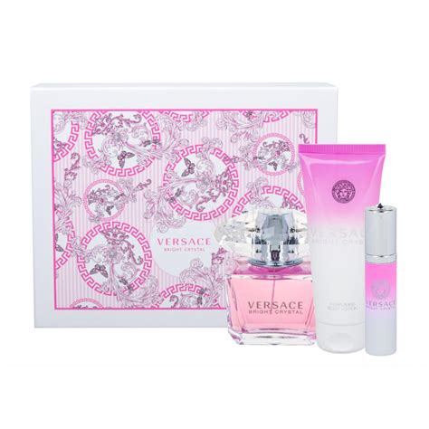 zestaw versace bright crystal edt 90 ml balsam 100 ml|Bright Crystal Eau de Toilette Gift Set .